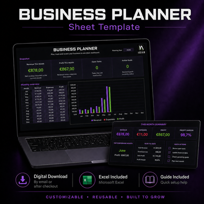 Business Planner – Sheet Template