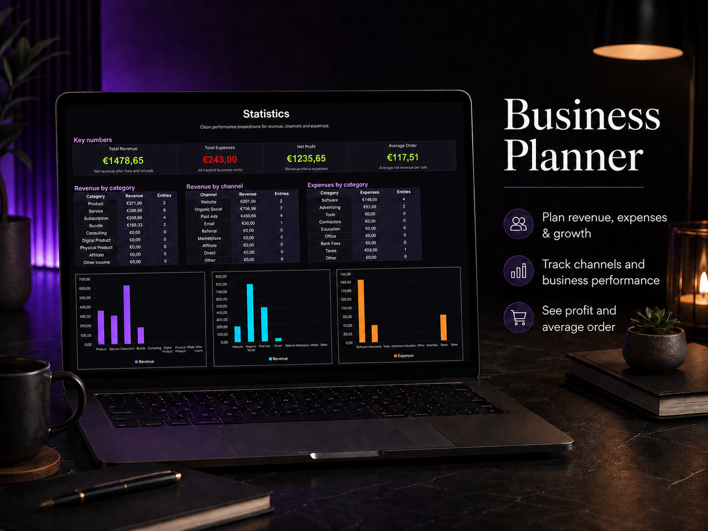 Business Planner – Sheet Template