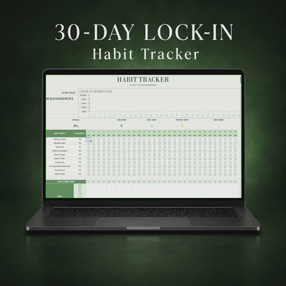 30-Day Lock-In Habit Tracker